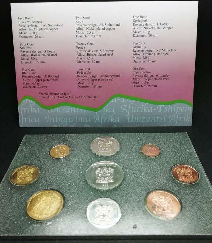 1996 | RSA | Uncirculated | SA Mint | UNC Coin Set