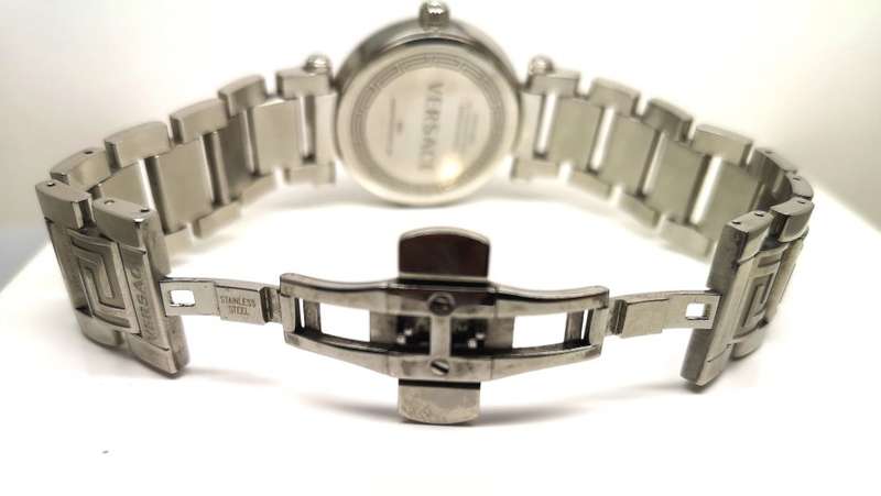 VERSACE | Designer Watch | All Stainless Steel | Authentic with 8 Small Diamonds | R1 Start Auction