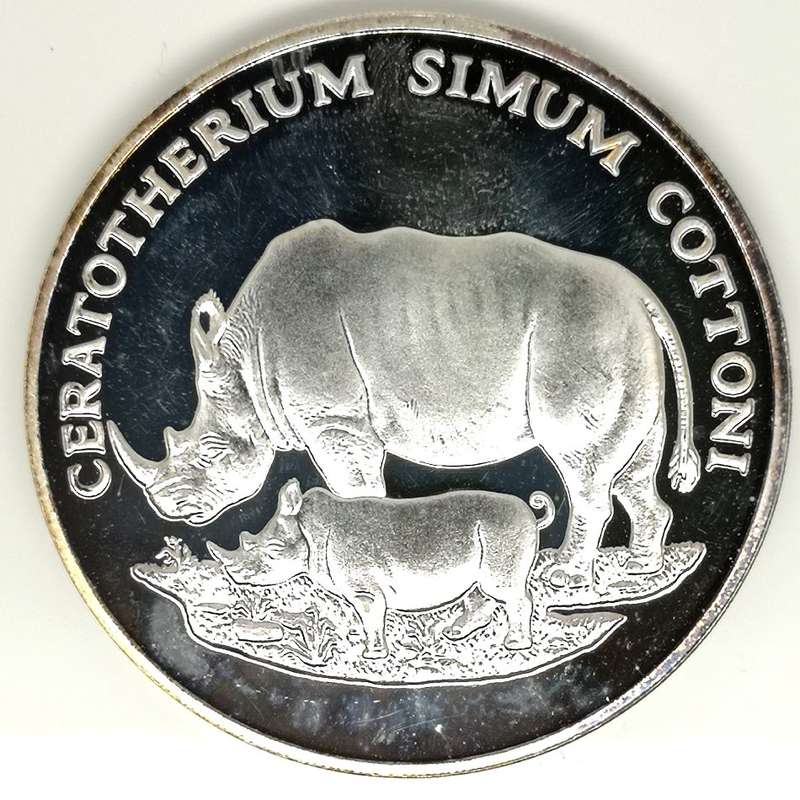 1986 | WWF 30 Years | The Rhinoceros | Crown Size | Proof Silver (999) | 38mm | 20.15g | R1 Start NR