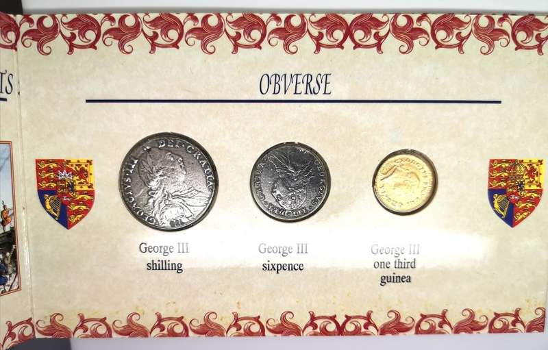 George III | 1760 - 1820 | Reproduction Coins | shilling | sixpence | one third guinea | Interesting