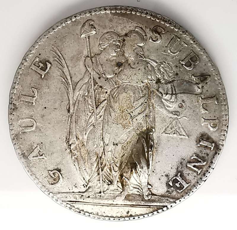 1801 | 5 Francs | Republic of Piedmont, Italy | 220 year old Silver Coin | Low mintage