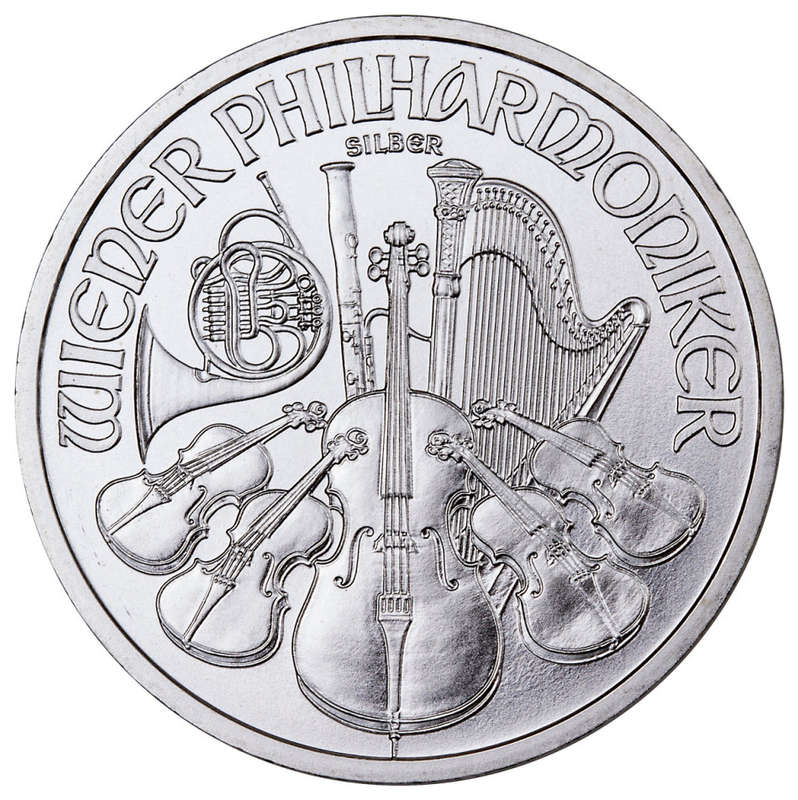 1oz | .999 Fine Silver | 1.5 Euro | UNC | Austrian Philharmonic Coins | R515 Each
