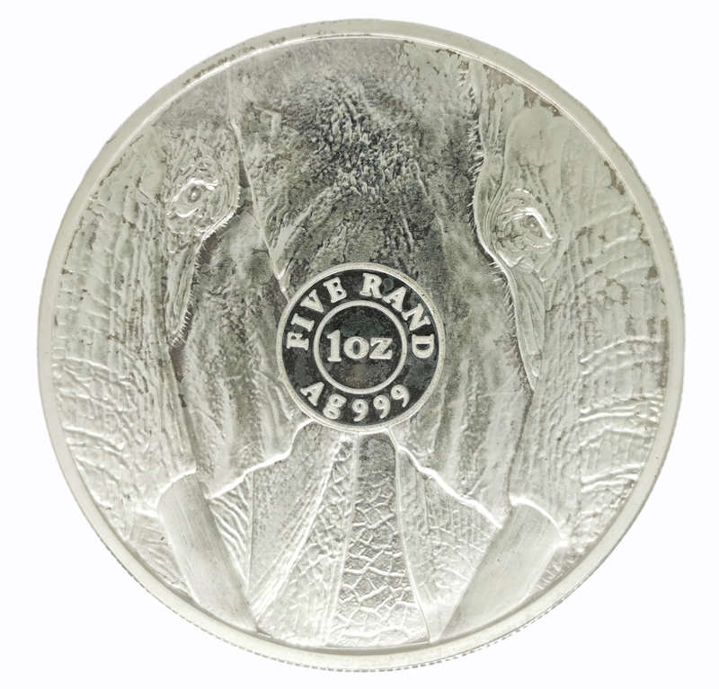 2019 | The Big 5 | Elephant | R5 1 Troy Ounce | Brilliant UNC | Fine Silver | Mintage only 15 000
