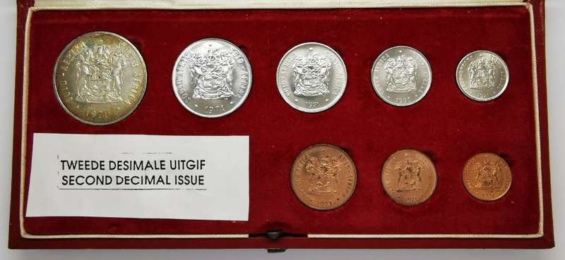 1971 | South Africa | Second Decimal Issue | Long Proof Set | No Gold | Red Box