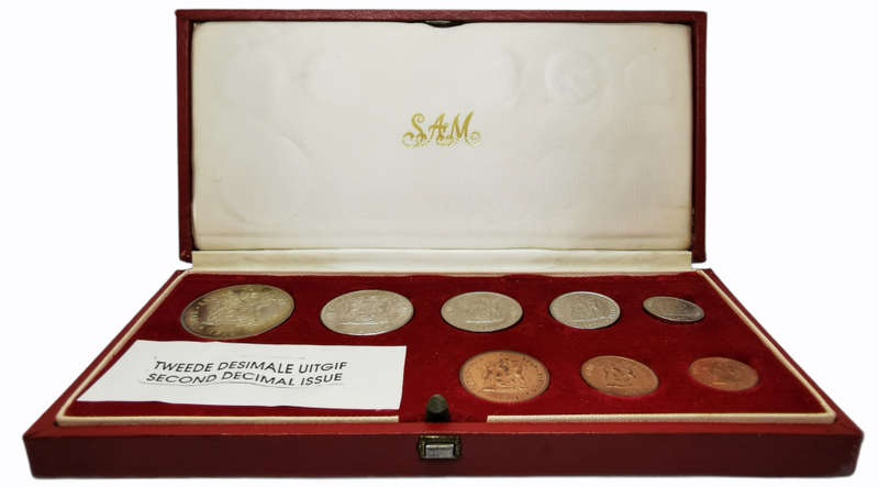 1971 | South Africa | Second Decimal Issue | Long Proof Set | No Gold | Red Box