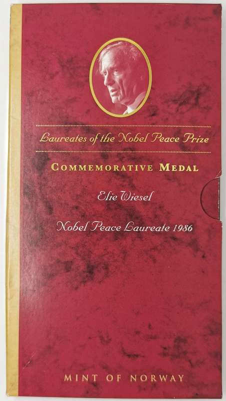 1999 | Elie Wiesel | Nobel Peace Prize Laureate 1986 | Mint Of Norway | 1 Troy Ounce
