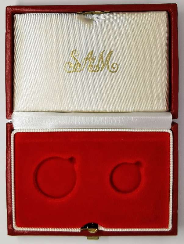 Empty Red SA Mint Box | Tenth And Quarter Ounce Kruger Rand
