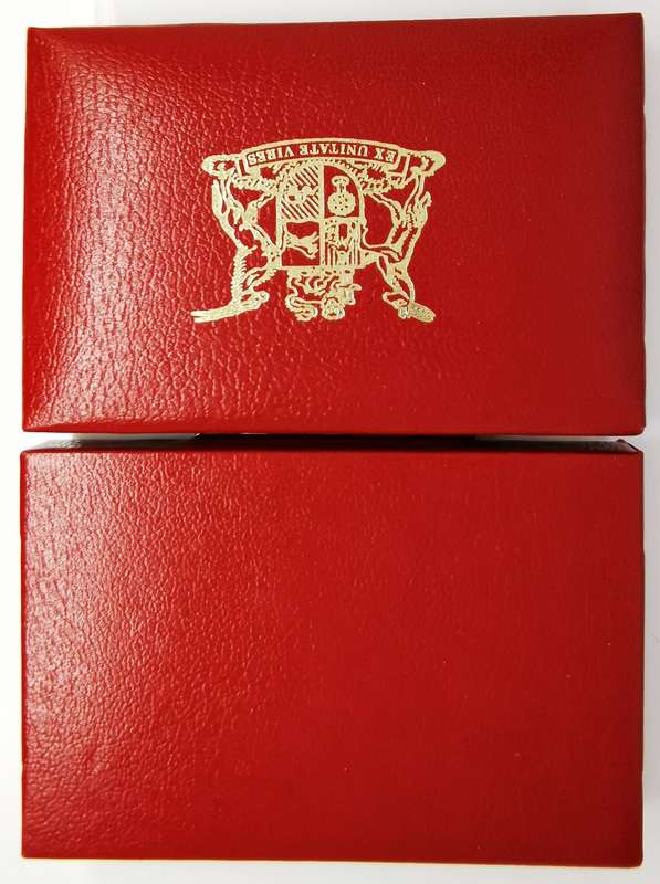 Empty Red SA Mint Box | Tenth And Quarter Ounce Kruger Rand