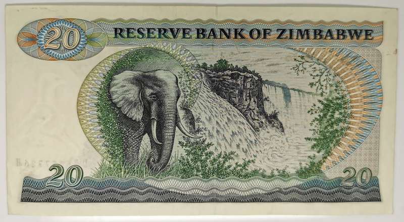 1983 | Set Of 2, 5, 10 & 20 Dollars | "Chiremba Rocks" Issue | Zimbabwe | Signature 2