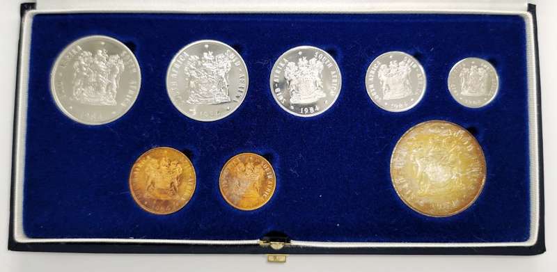 1984 Proof Set | With Silver R1 | PLUS | Full Set Of Gerhard de Kock Notes | Buy Now price | R750