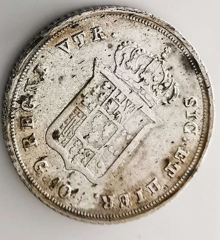 1836 | 10 Grana | Ferdinando II | Italy | 185 Year Old Silver(.833) Coin | 18.5mm
