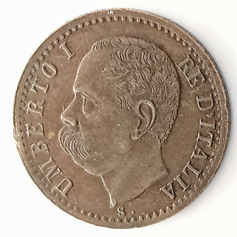 1895 | 1 Centesimo | Umberto I | Italy | 15 mm | 126 Year Old Coin