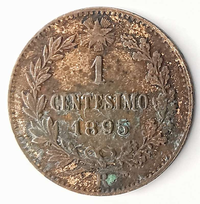 1895 | 1 Centesimo | Umberto I | Italy | 15 mm | 126 Year Old Coin