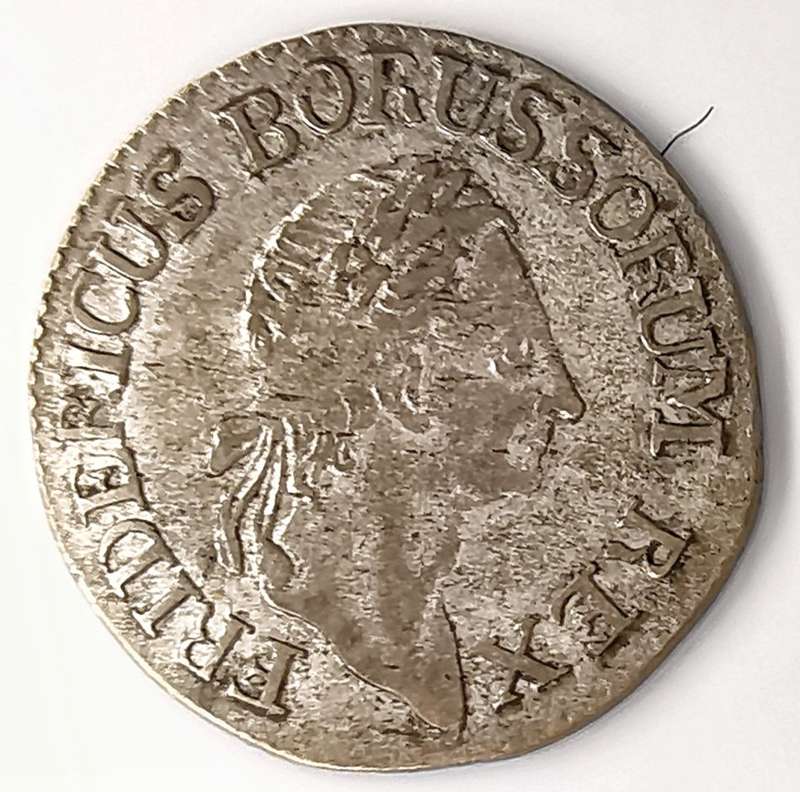 1783 | 3 Gröscher | Friedrich II | German states | 238 Year Old,18.5 mm Silver Coin