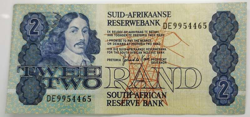 2 Rand Note | UNC | South Africa | Signature: G. P. C. de Kock