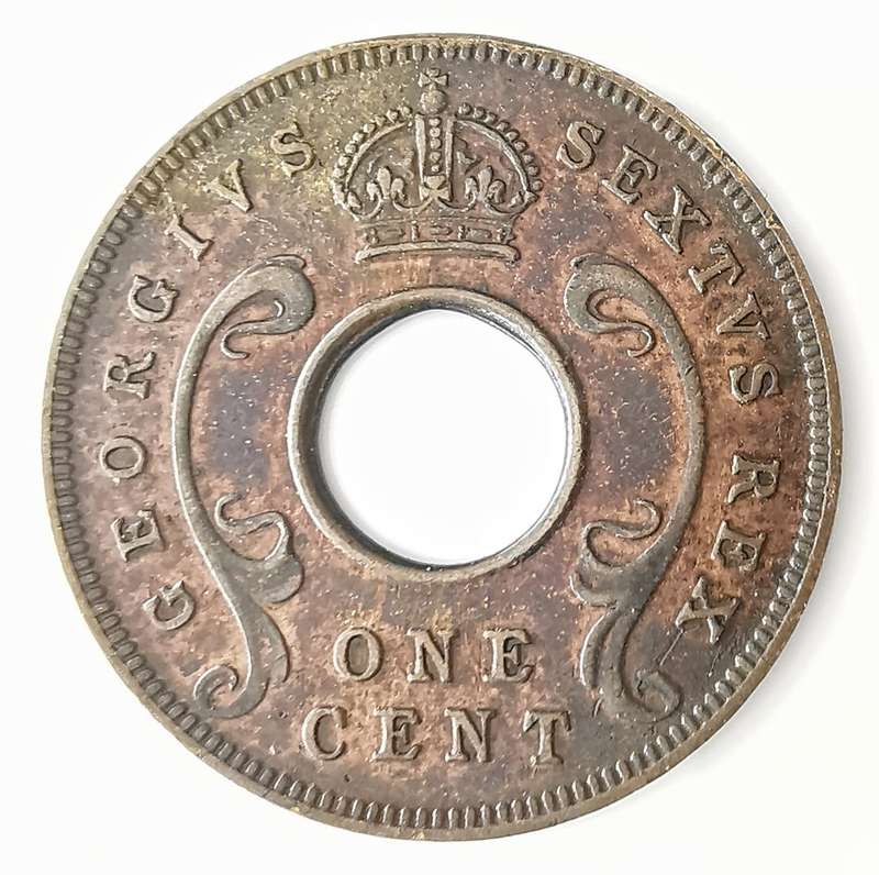 1949 | 1 Cent | George VI | East Africa | 20.3 mm | Lower Mintage