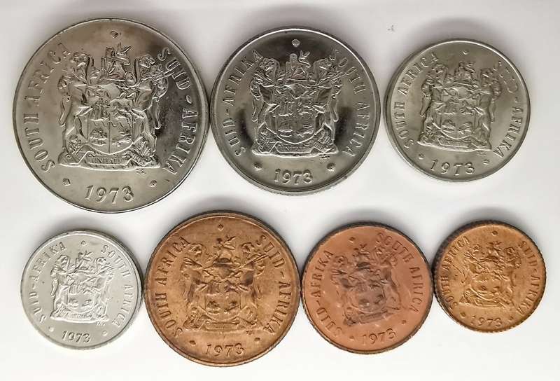 1973 | UNC Set | 50c, 20c, 10c, 5c, 2c, 1c & 1/2c