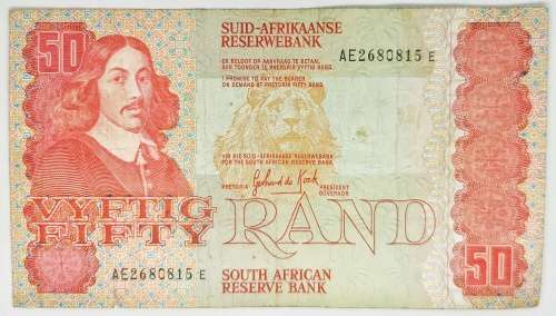 R50, R20, R10, R5, R2 Note Set | Signature: G P C de Kock