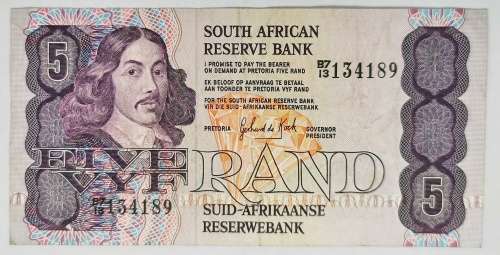 R50, R20, R10, R5, R2 Note Set | Signature: G P C de Kock
