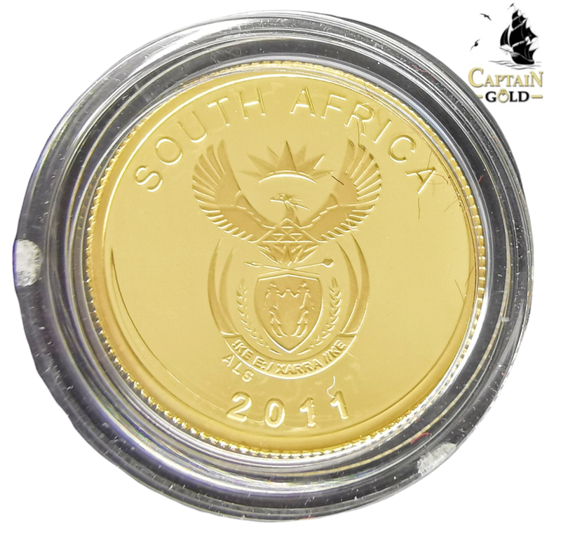 2011 | 1/10 oz | R1 | 24 Carat Gold | SA MINT | The African Honey Bee