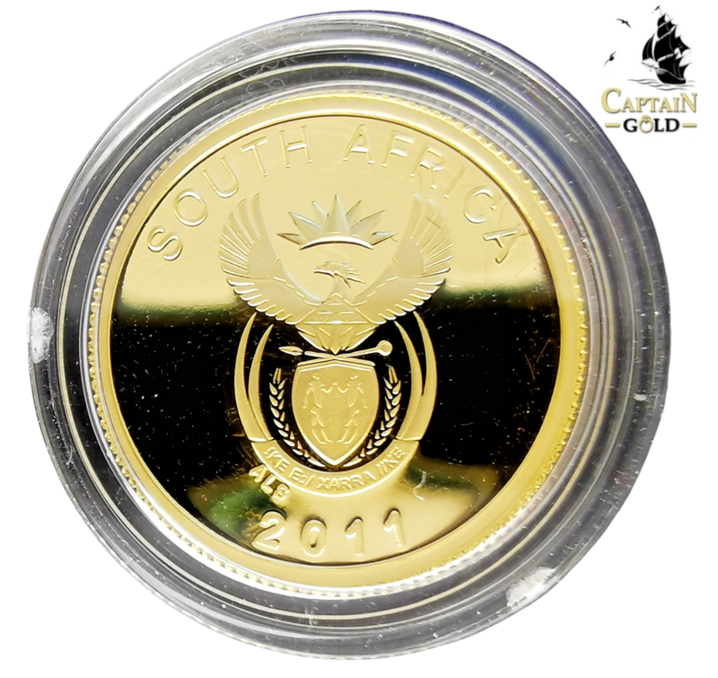 2011 | 1/10 oz | R1 | 24 Carat Gold | SA MINT | The African Honey Bee