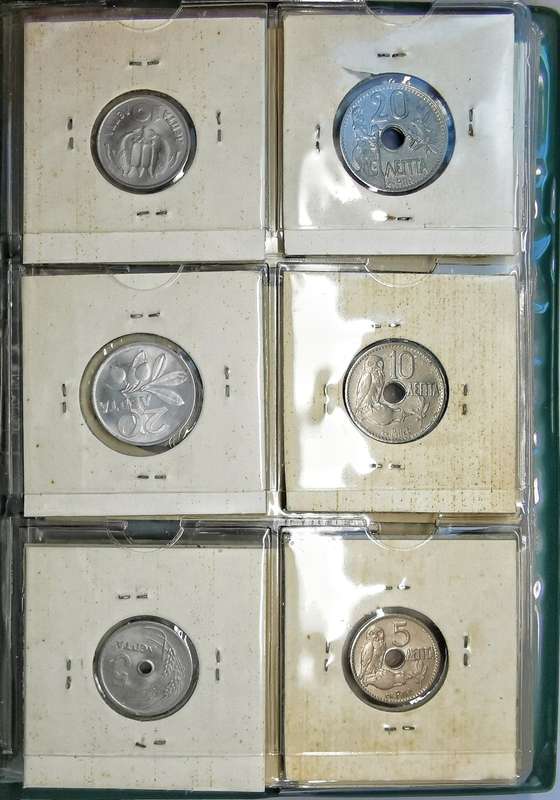 1869 - 1930 | Greece | Lepta Coins | Book Collection