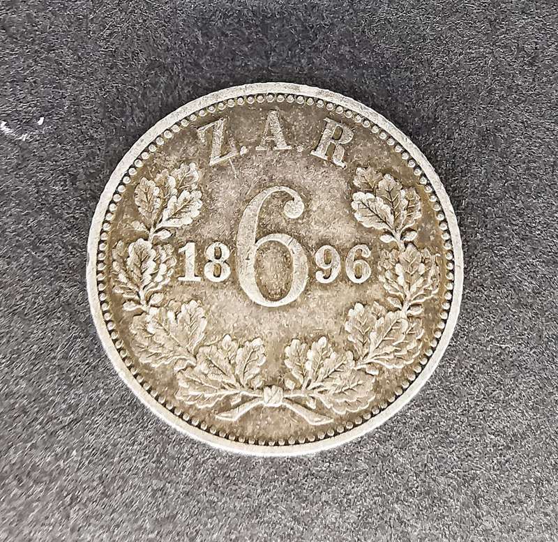 1896 | 6 Pence | Zuid Afrikaansche Republiek | Silver (.925) 19.35 mm Coin