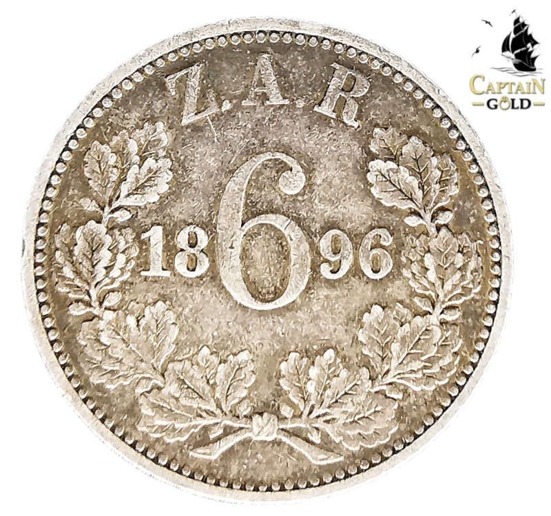 1896 | 6 Pence | Zuid Afrikaansche Republiek | Silver (.925) 19.35 mm Coin