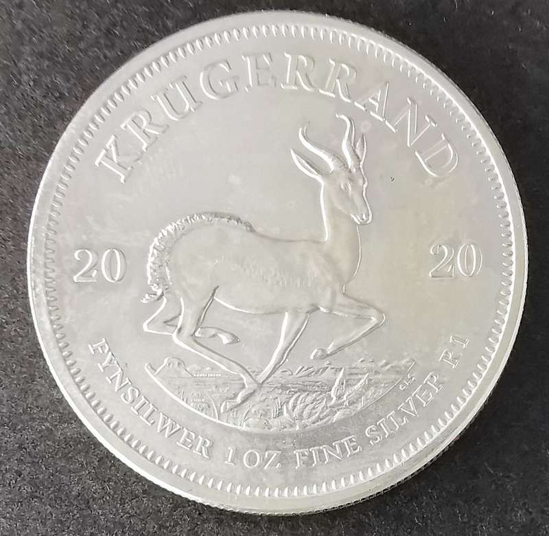 2020 | Krugerrand | 1oz | Fine Silver | R1 | South Africa | UNC | No Capsule/Certificate