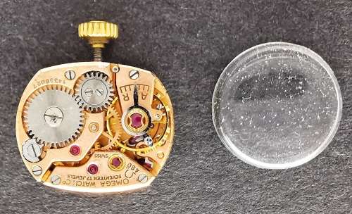 Omega | Seventeen 17 Jewels | Rose Gold Color | Watch Parts