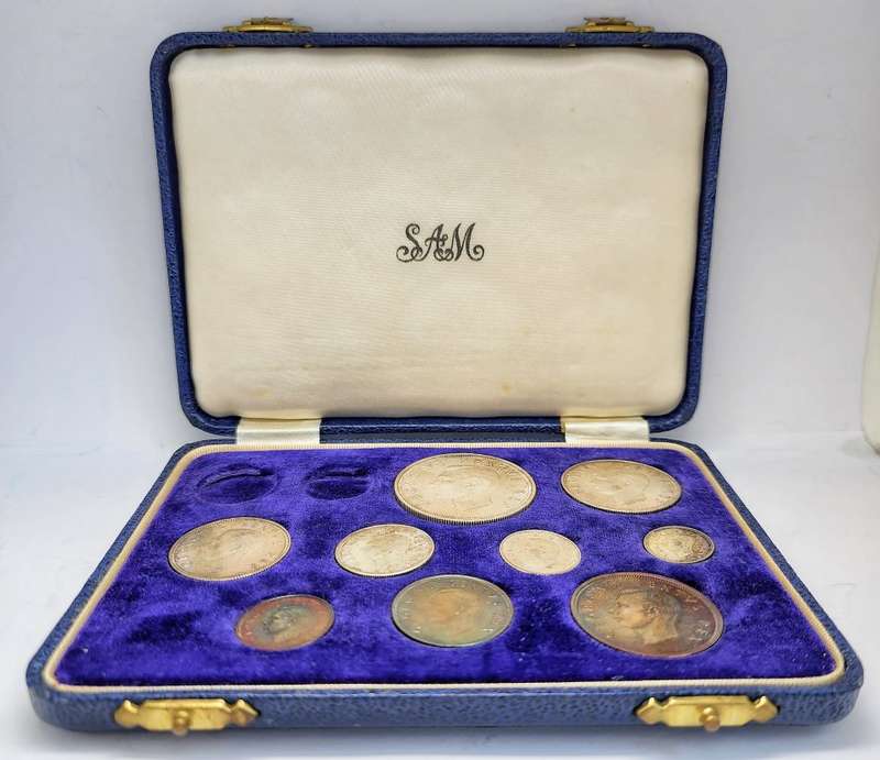 1952 | Proof Set | Excluding Gold Coins | South Africa | Blue Proof Set Box