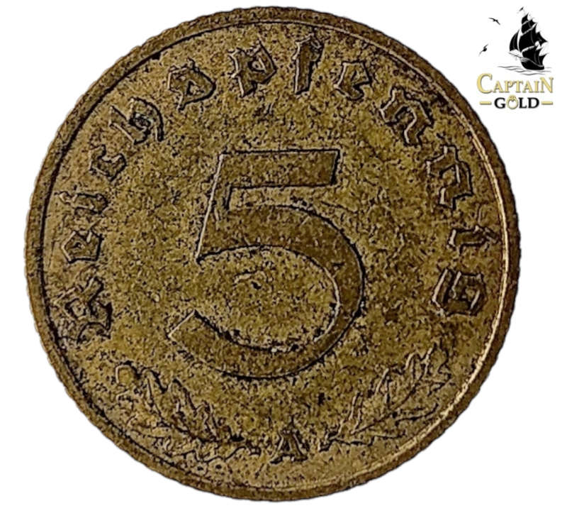 1938 | A | 5 Reichspfennig | Germany | 18.1 mm Coin