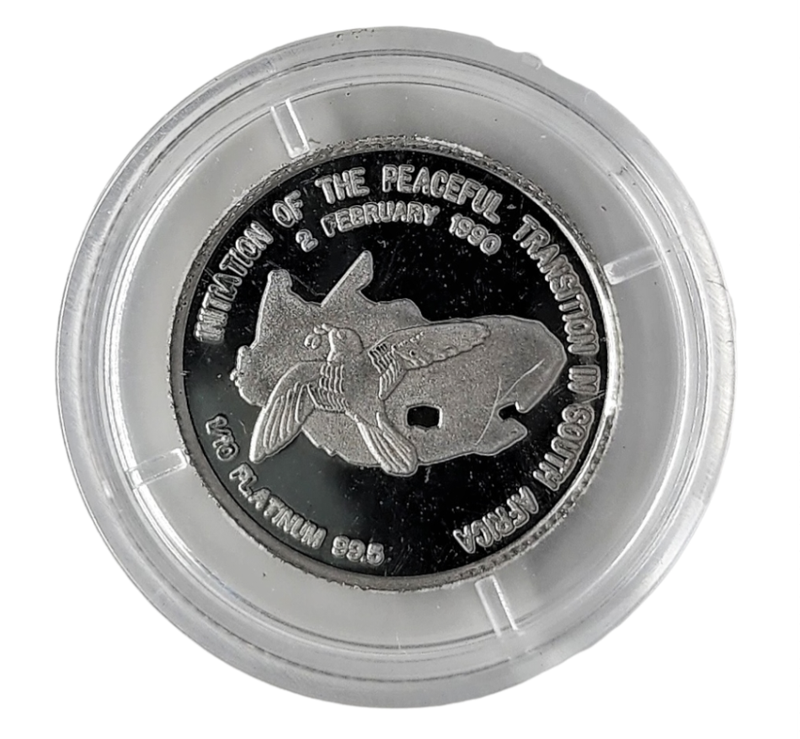 1989-1994 | FW de Klerk | 1/10 oz Platinum 99.5 | State President Of SA | Proof Coin | Includes Box