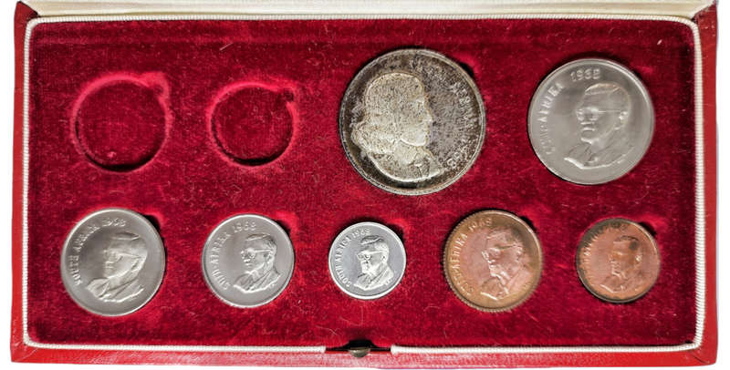 1968 | South African | Excluding Gold Coins | Long Proof Set | Red Box
