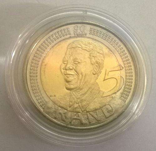 Capsuled UNC 90 years Mandela coin 2008 Ready for Grading!!!