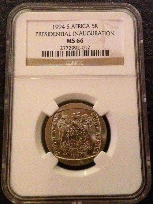 *** Very High Grade *** 1994 Inauguration R5 *** NGC Graded MS 66 *** Rare Find *** R1 START ***
