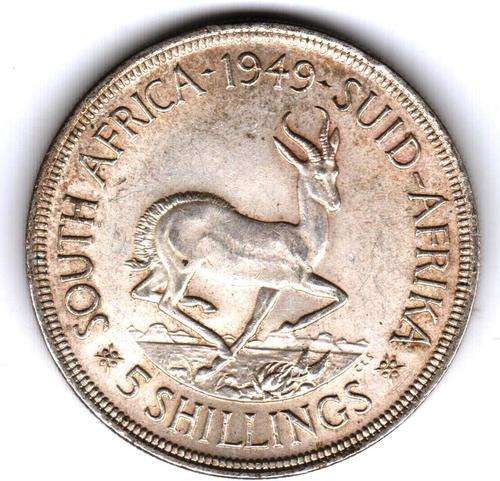 **Silver 80% CROWN Sale**1949 5 Shillings @ Low Price..Condition as per scans