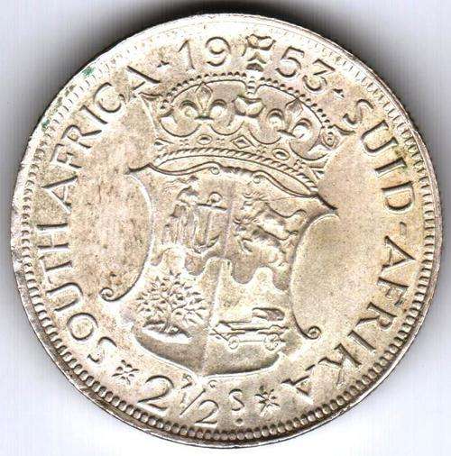 **Silver 1/2 CROWN Sale*1953 2 1/2 shillings @ Low Price..Great Condition as per scan