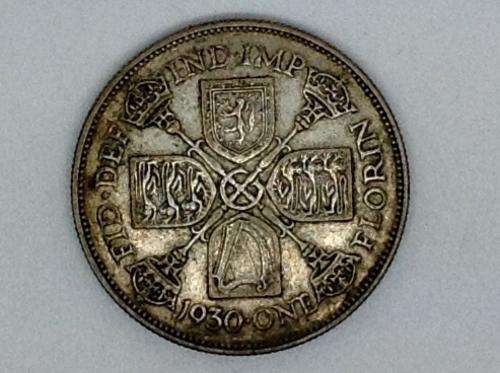 1930 1 Florin - George V Silver (.500)     11.3104 g