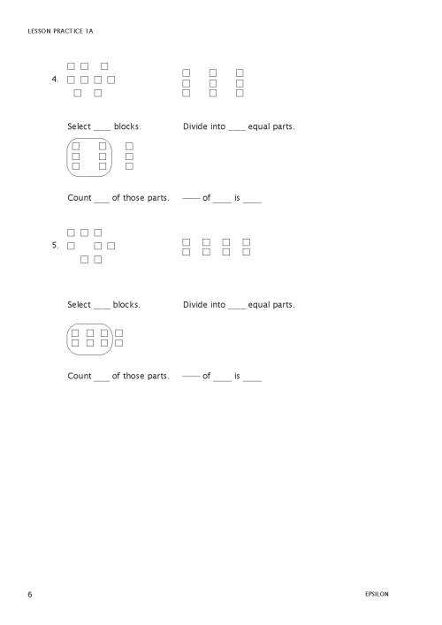 RSA Epsilon - Student Workbook - MATH-U-SEE - MUS-EPS-S