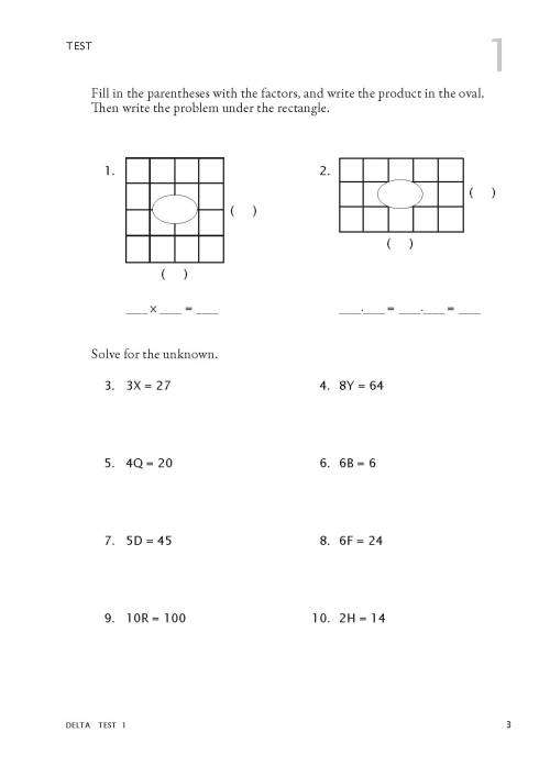 RSA Delta - Test Book MATH-U-SEE - MUS-DEL-T