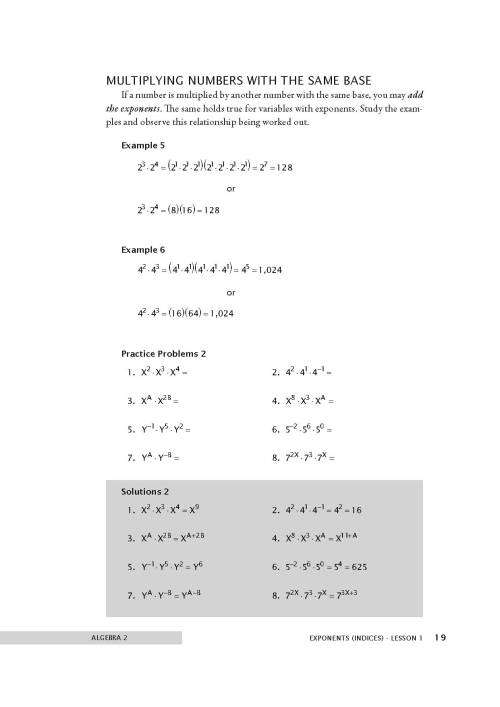 RSA Algebra 2 - Instruction Manual - MATH-U-SEE