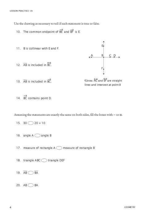 RSA Geometry - Student Workbook MATH-U-SEE