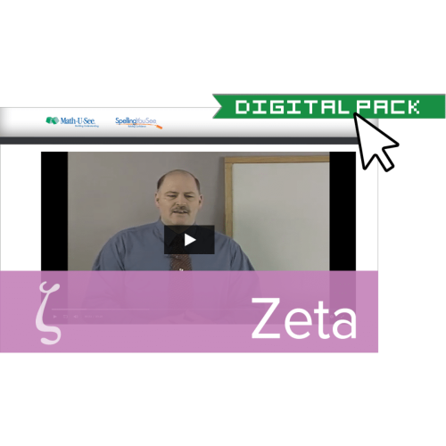 RSA Zeta -Digital Pack - MATH-U-SEE  (Please read important note in the description)