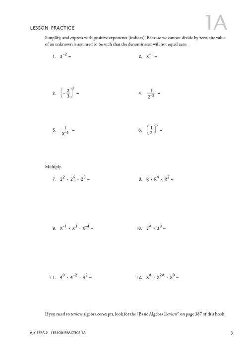 RSA Algebra 2 - Student Workbook - MATH-U-SEE