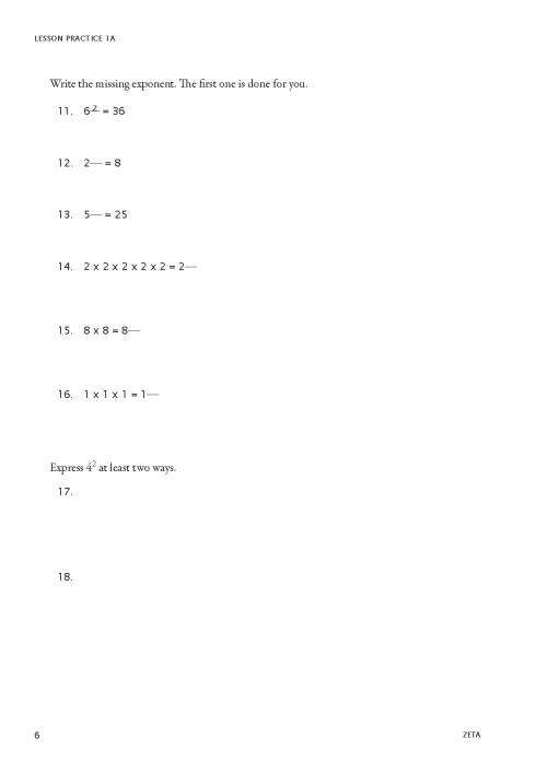 RSA Zeta - Student Workbook - MATH-U-SEE