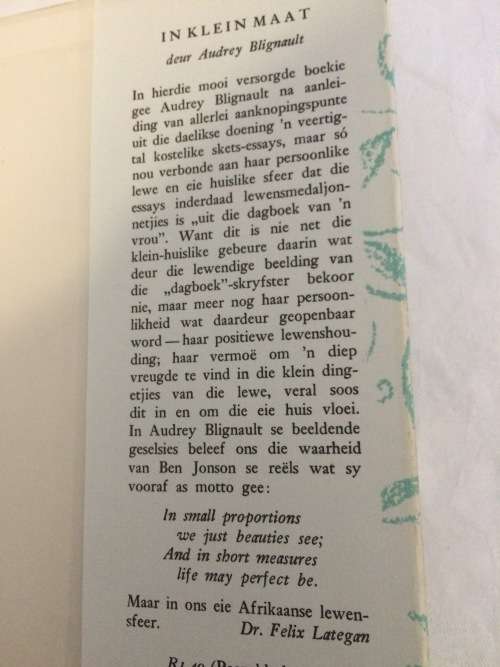 Die Vrolike Lied - Audrey Blignault