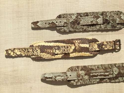 Python Leather Watch Straps