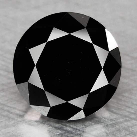 1.68 CTS RARE 100% NATURAL FANCY AAA BLACK DIAMOND - PHENOMENAL! - R1/NO RESERVE!