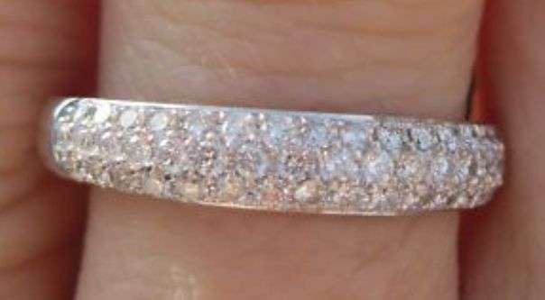 0.50 CTS NATURAL DIAMOND 14K SOLID WHITE GOLD RING - ABSOLUTELY STUNNING! R1/NR